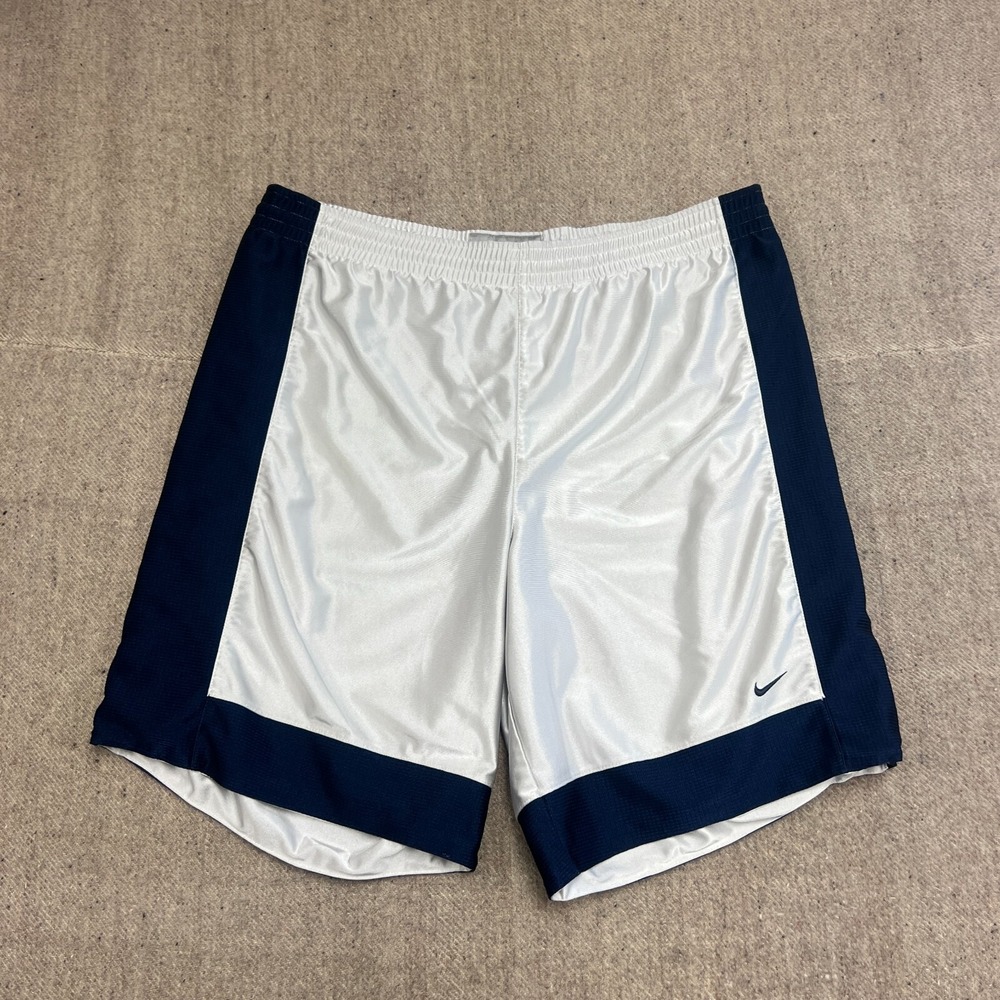 vintage Nike Basketball Short Mens XXL White 2000s Y2K Reversible Baggy